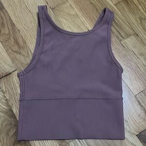 Purple Lululemon double side wear sport bar size 0